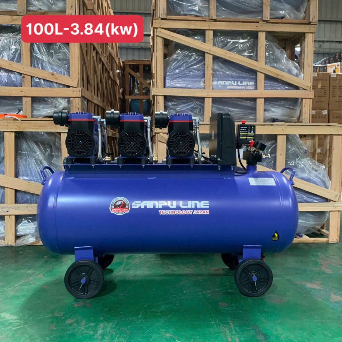 Máy nén khí không dầu 100 lít hãng SanpuLine