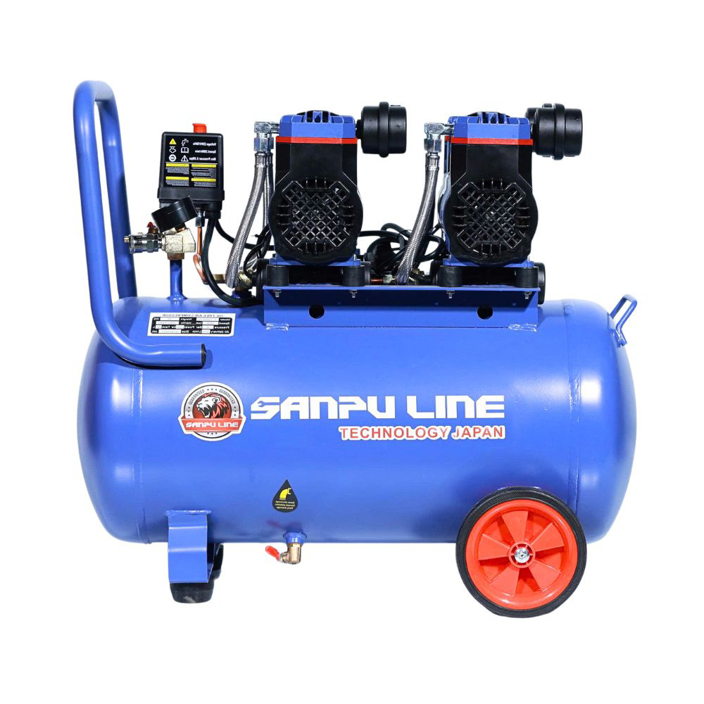 Máy nén khí không dầu 50 lít Sanpuline, 2HP chính hãng
