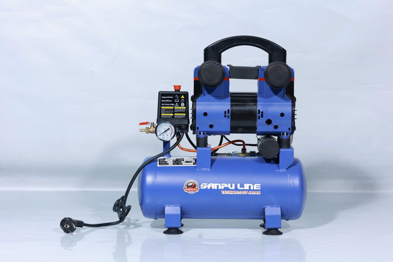 Máy nén khí mini không dầu 9 lít hãng SanpuLine