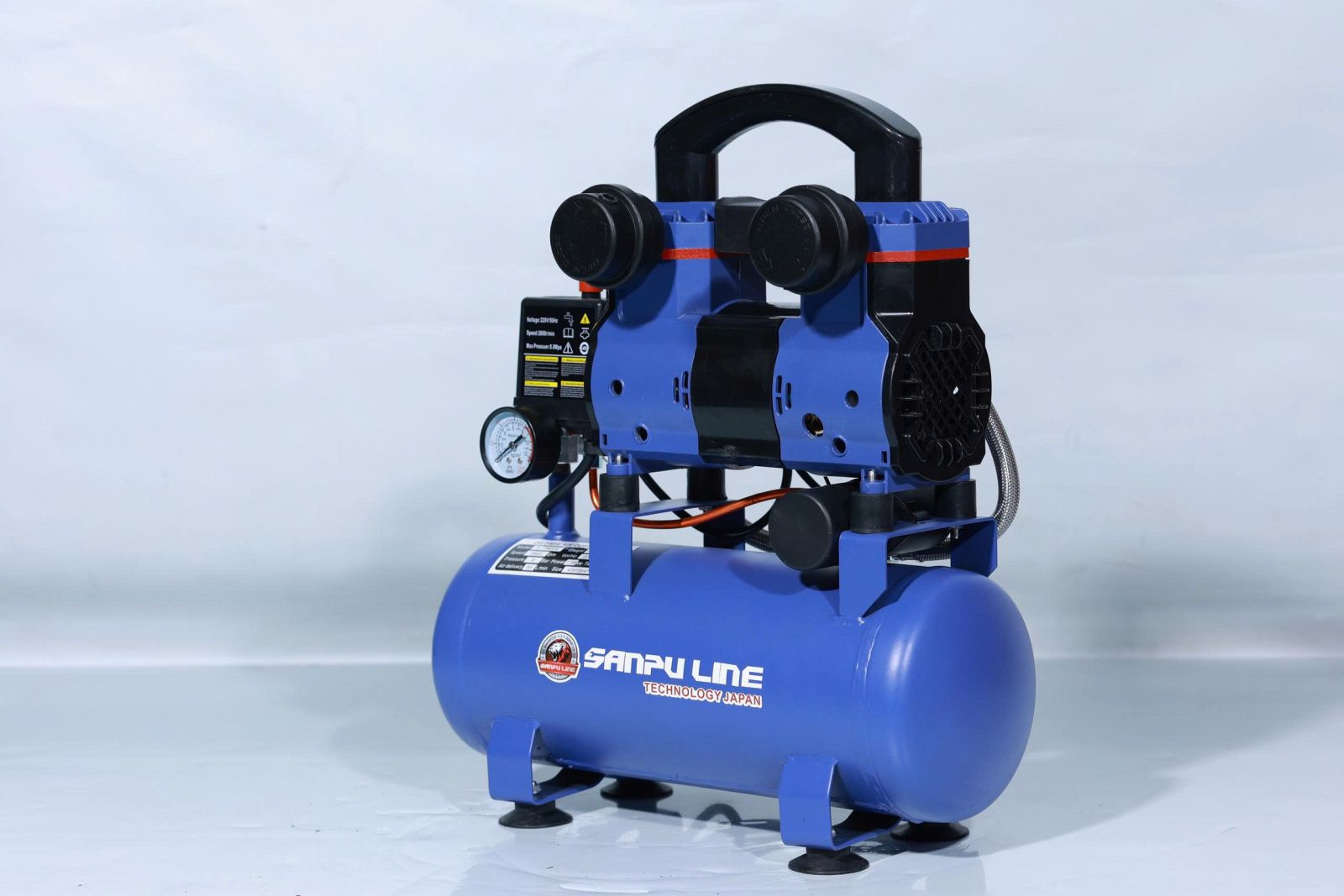 Máy nén khí không dầu mini 9 lít Sanpuline
