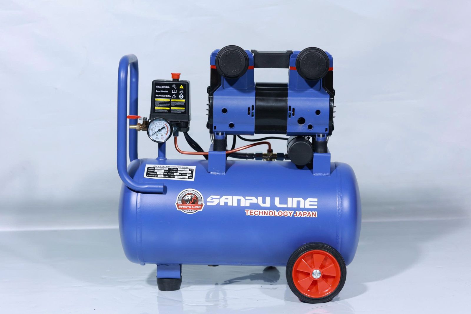 Máy nén khí không dầu mini 25 lít Sanpuline