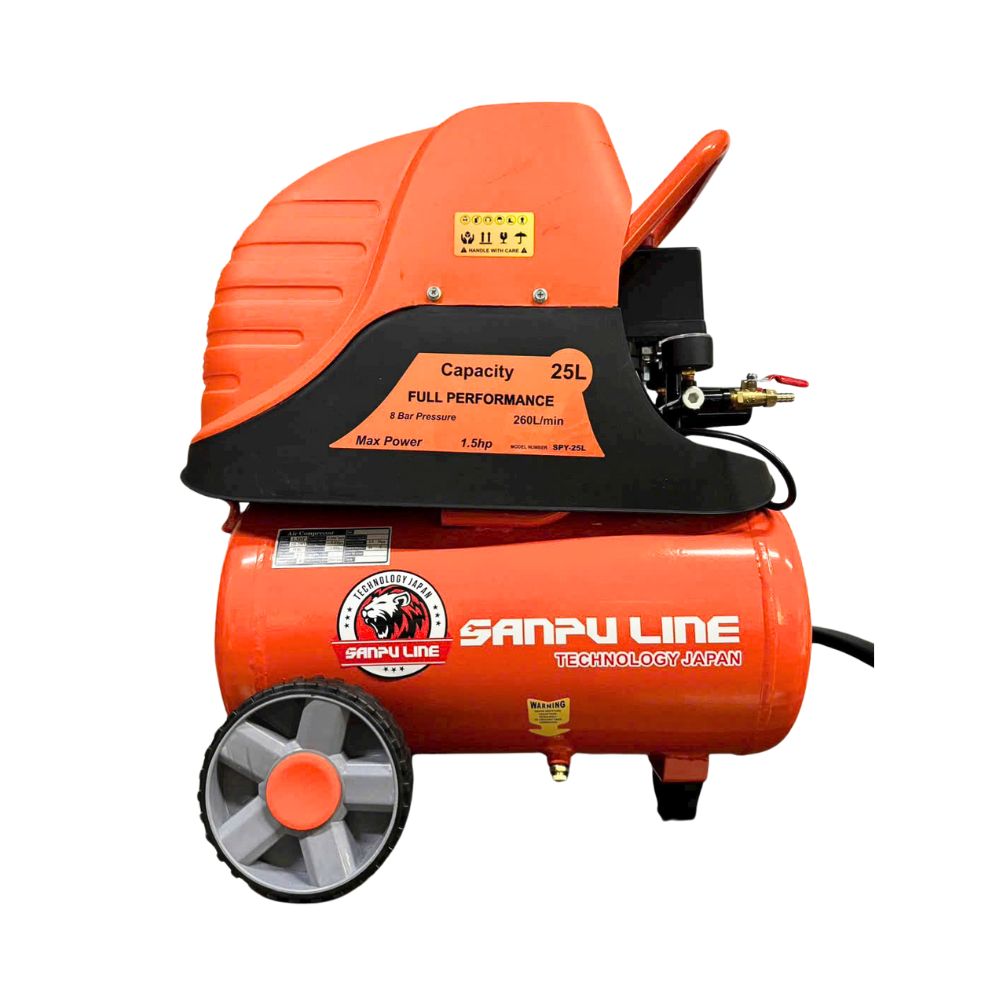 Máy nén khí mini 25 lít SanpuLine, có dầu đầu liền