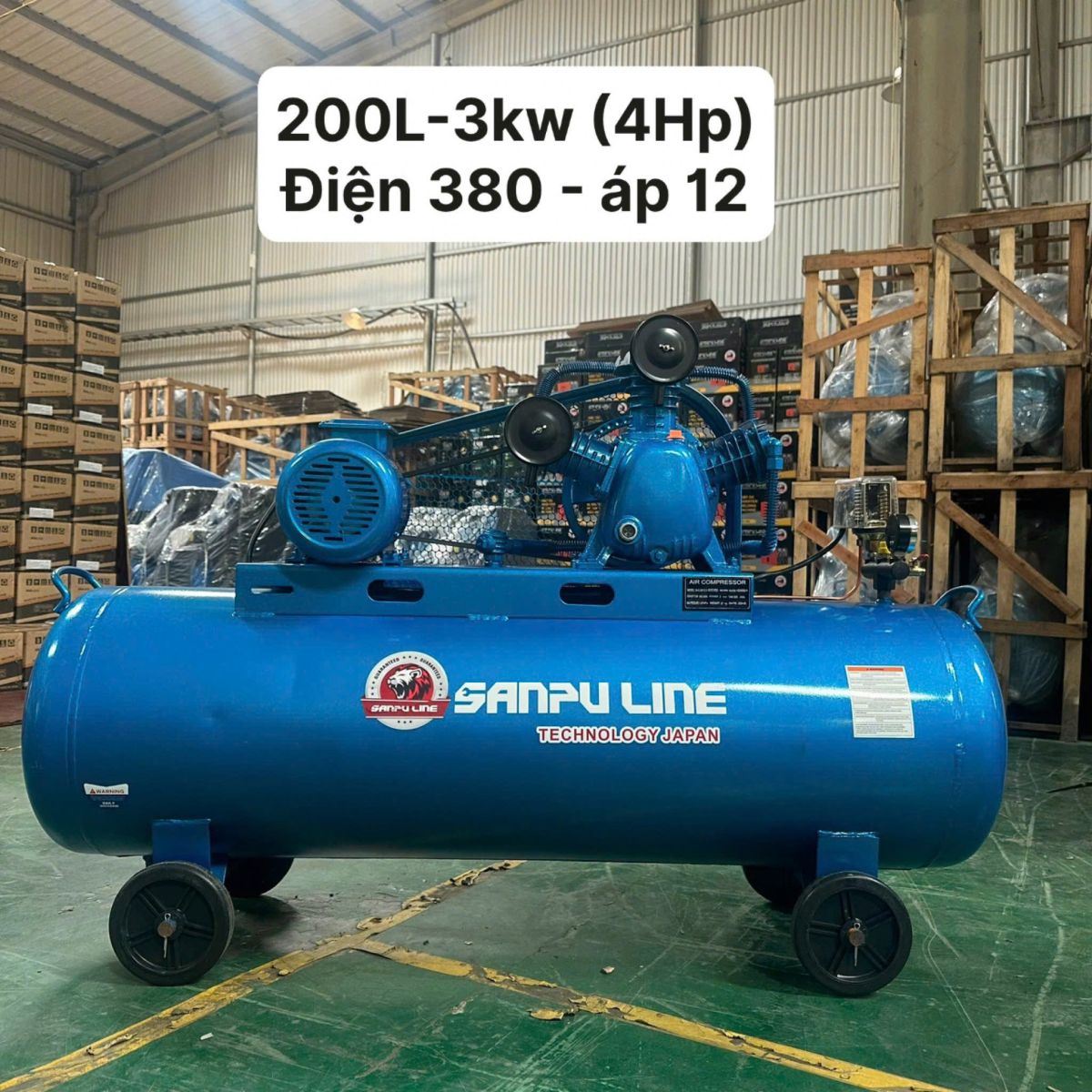 Máy nén khí SanpuLine chính hãng bảo hành 12 tháng